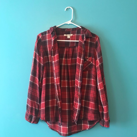 Red Plaid Flannel - Picture 1 of 3